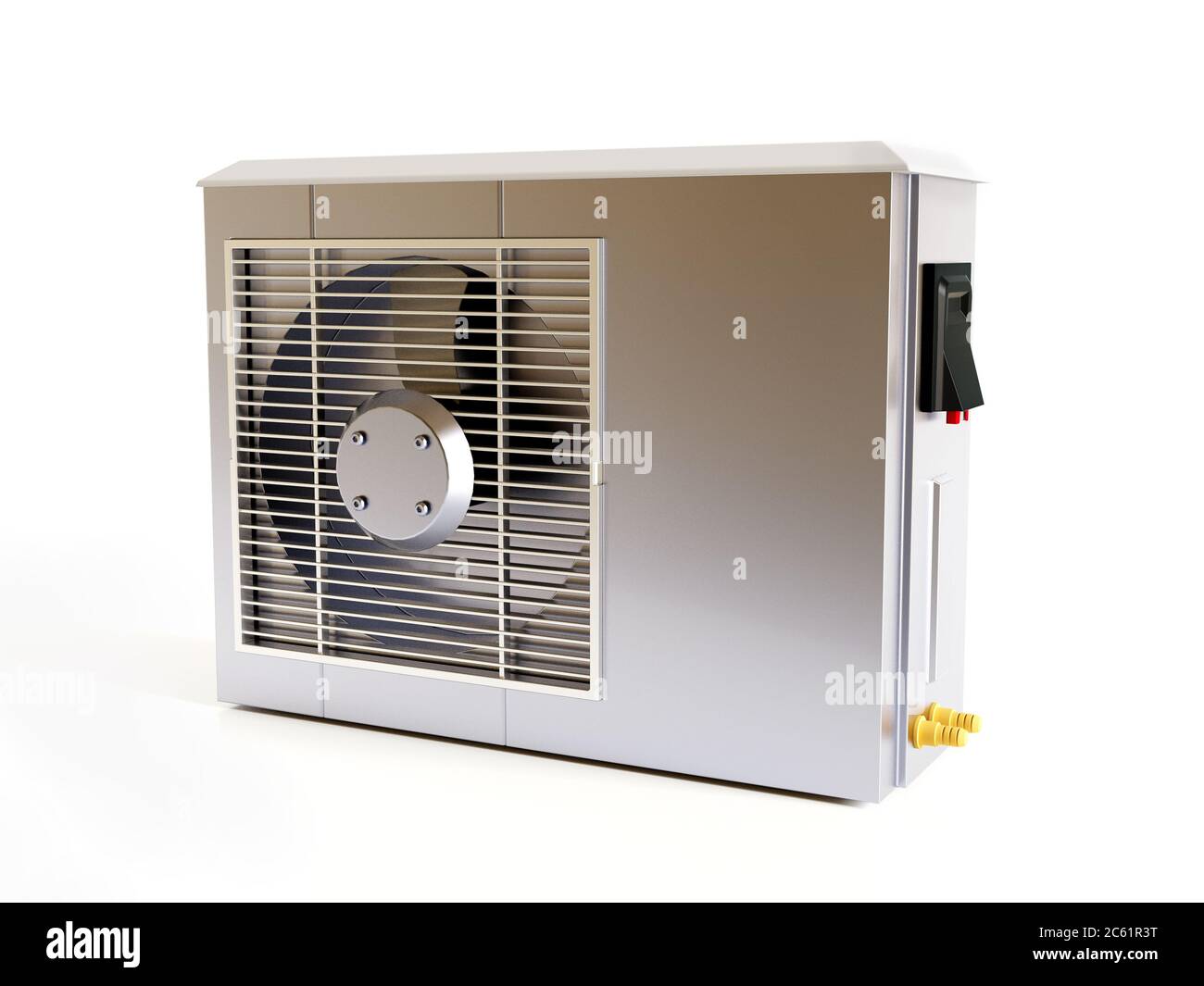 3D rendering of air conditioning unit on white Stock Photo - Alamy