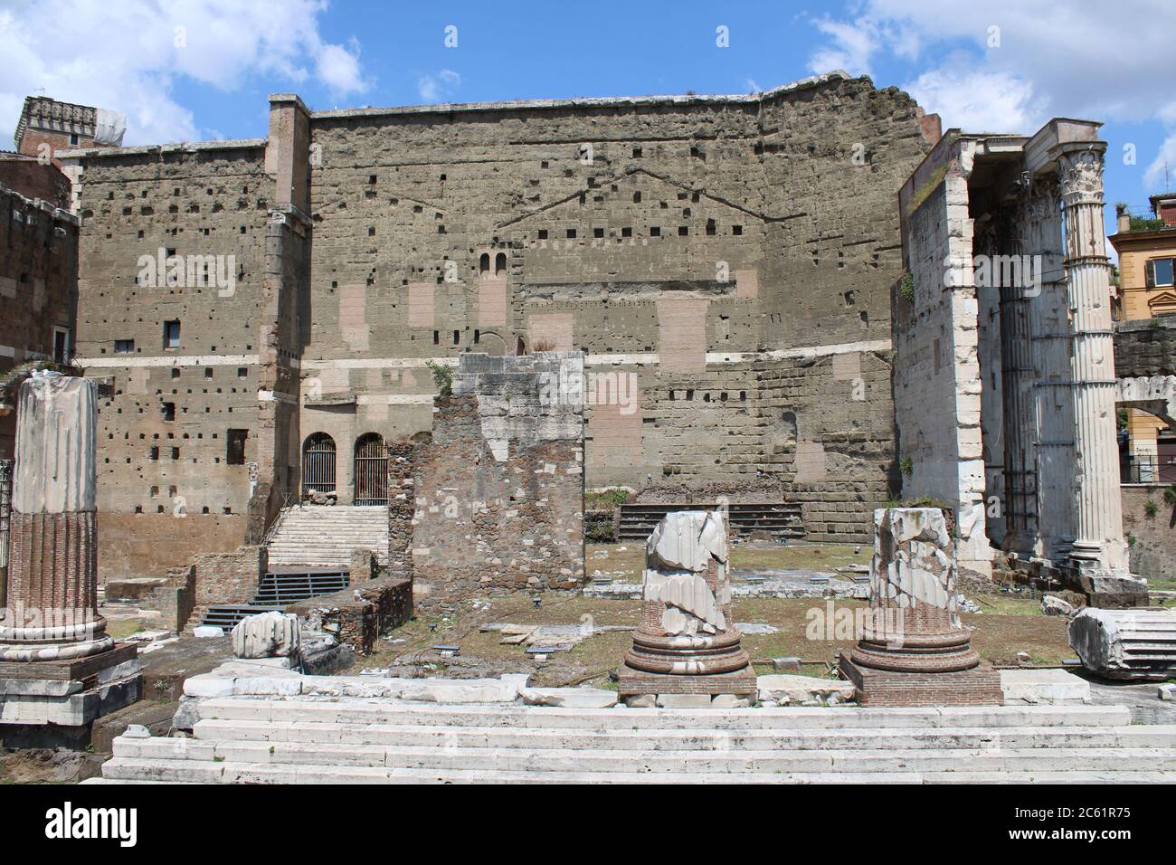 famous roman forum in rome city center italy Stock Photo - Alamy