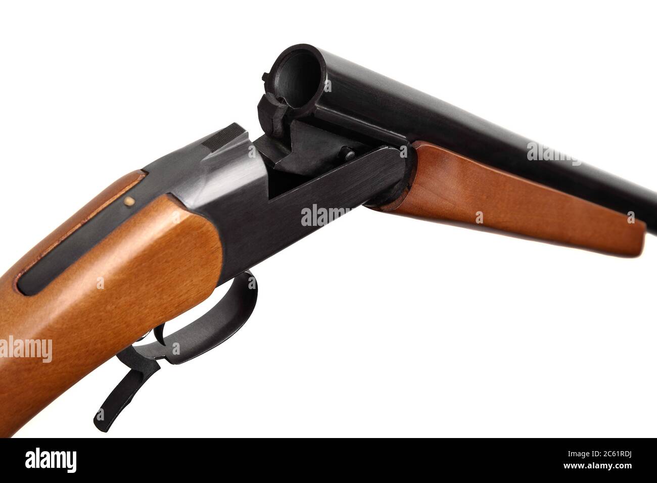 Soviet single-barrel hunting rifle 12 caliber. Smoothbore hunting weapons  isolate on a white background Stock Photo - Alamy