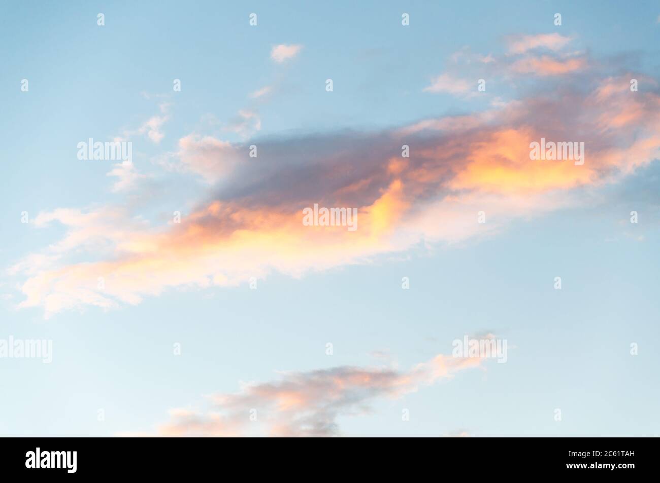 Beautiful sky with cloud before sunset Stock Photo