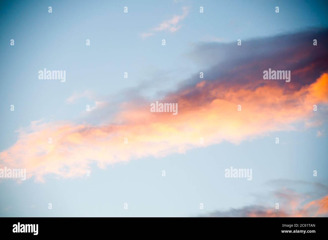 Beautiful sky with cloud before sunset Stock Photo