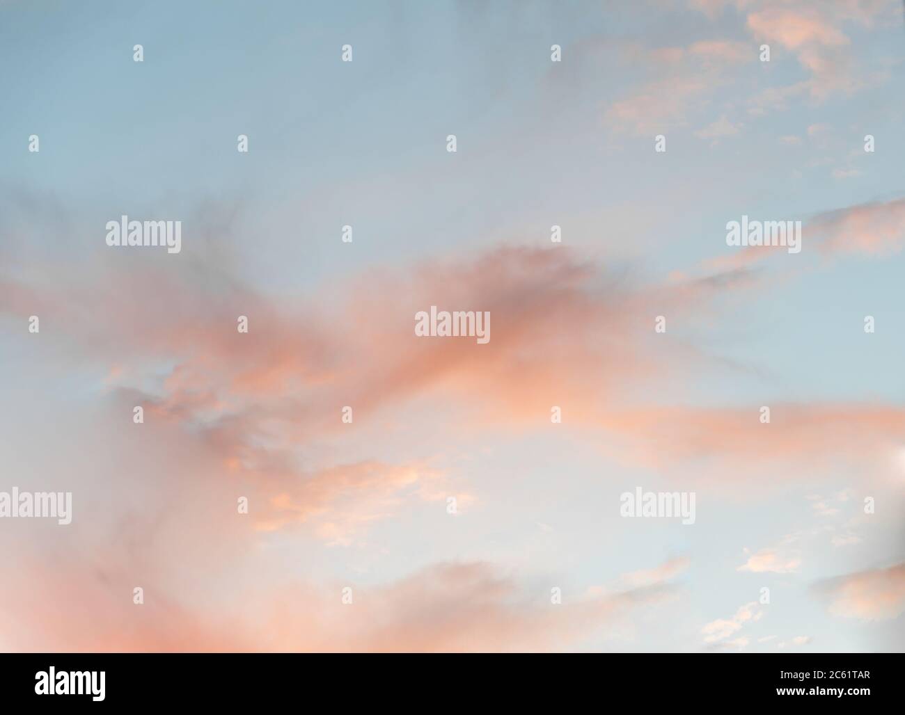 Beautiful sky with cloud before sunset Stock Photo