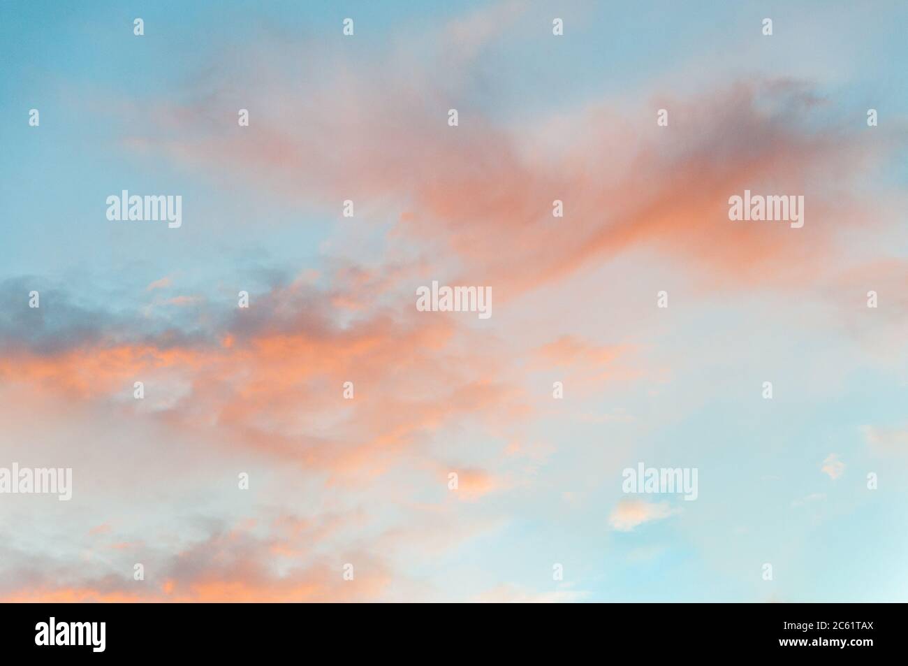 Beautiful sky with cloud before sunset Stock Photo