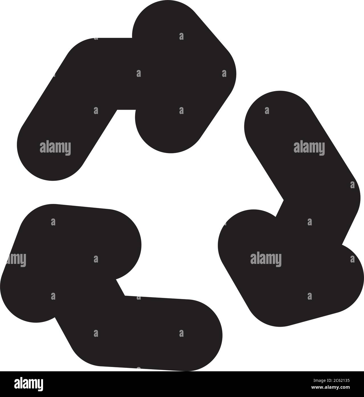 three arrows around icon over white background, silhouette style ...
