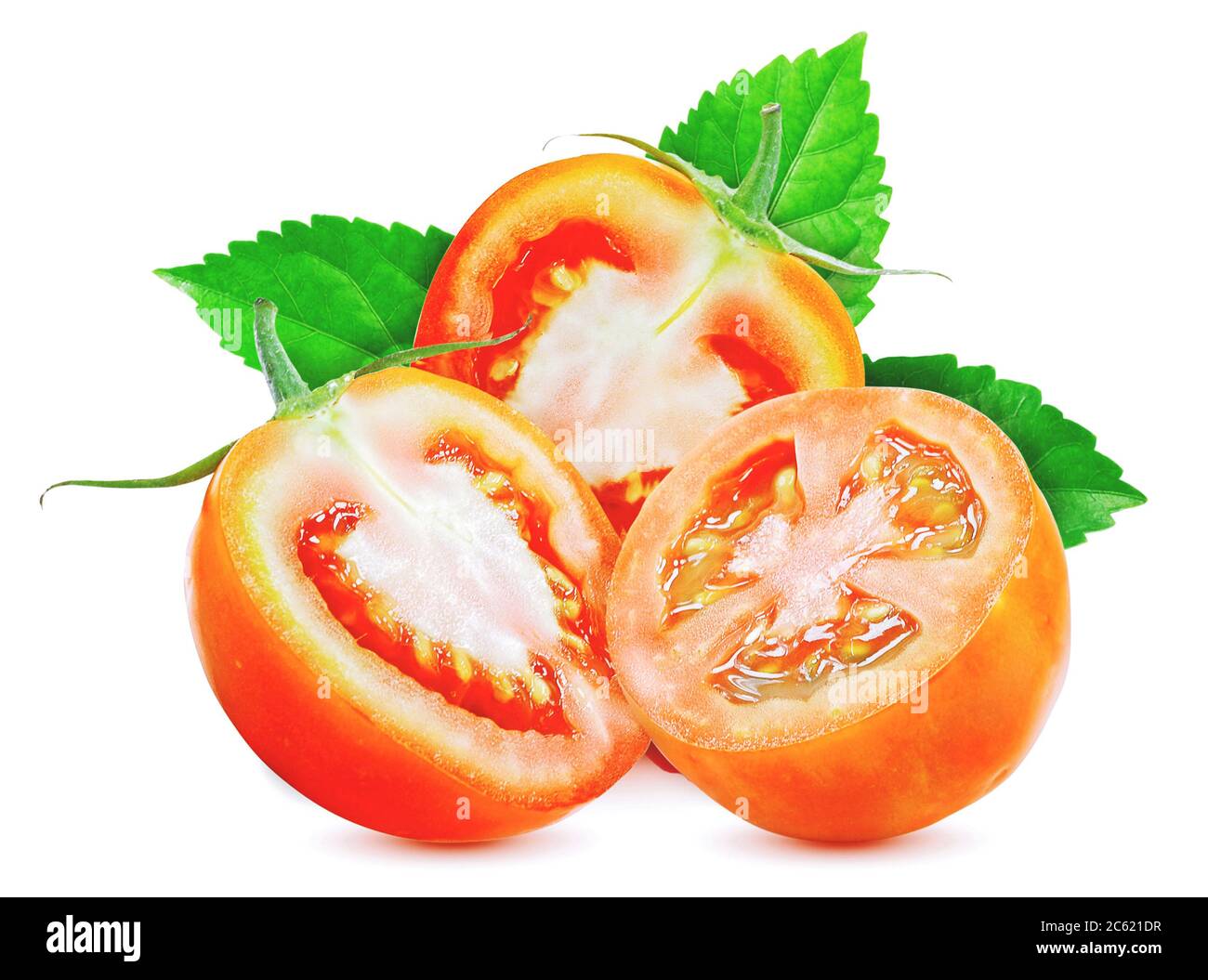 Fresh of tomato fruits isolated on white background Stock Photo - Alamy