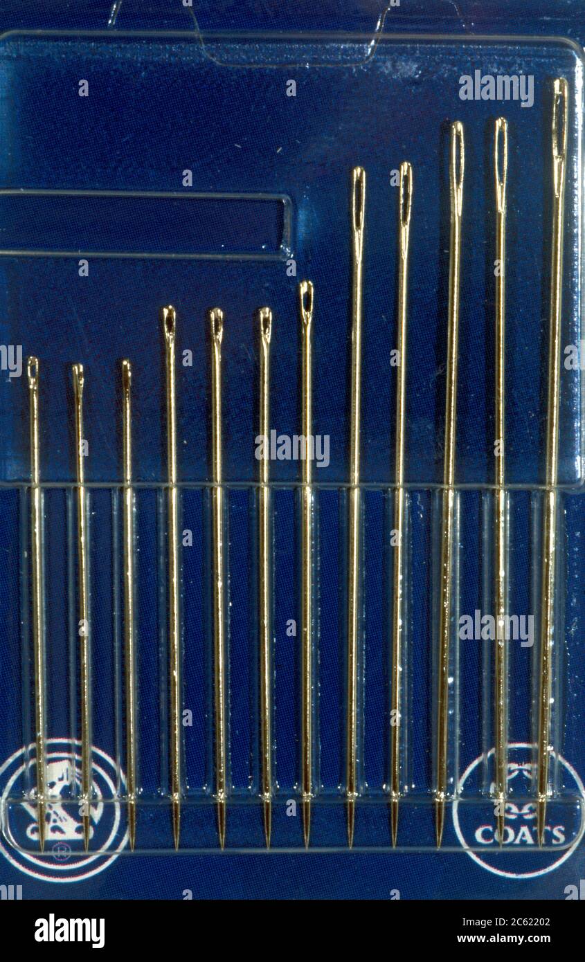 A Pack of Needles Different Sizes Stock Photo Alamy