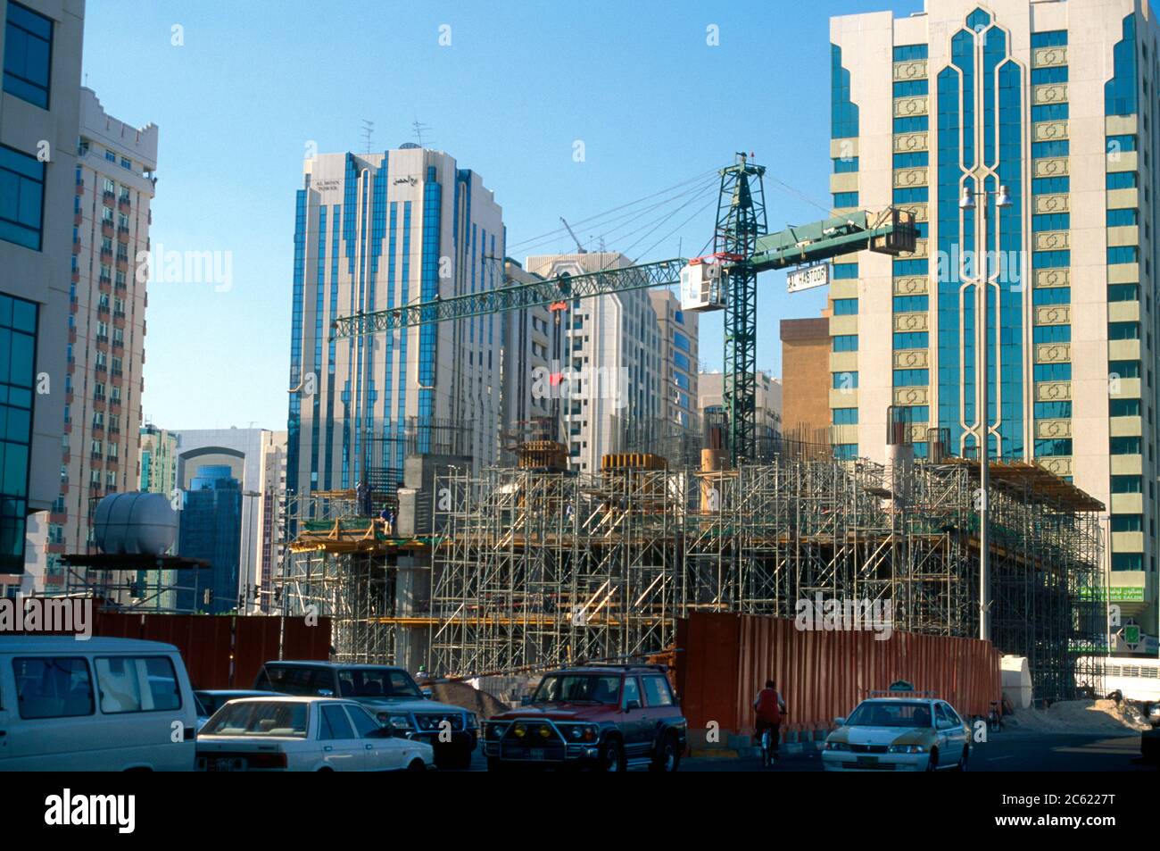 Abu Dhabi UAE Constructions Site Stock Photo Alamy