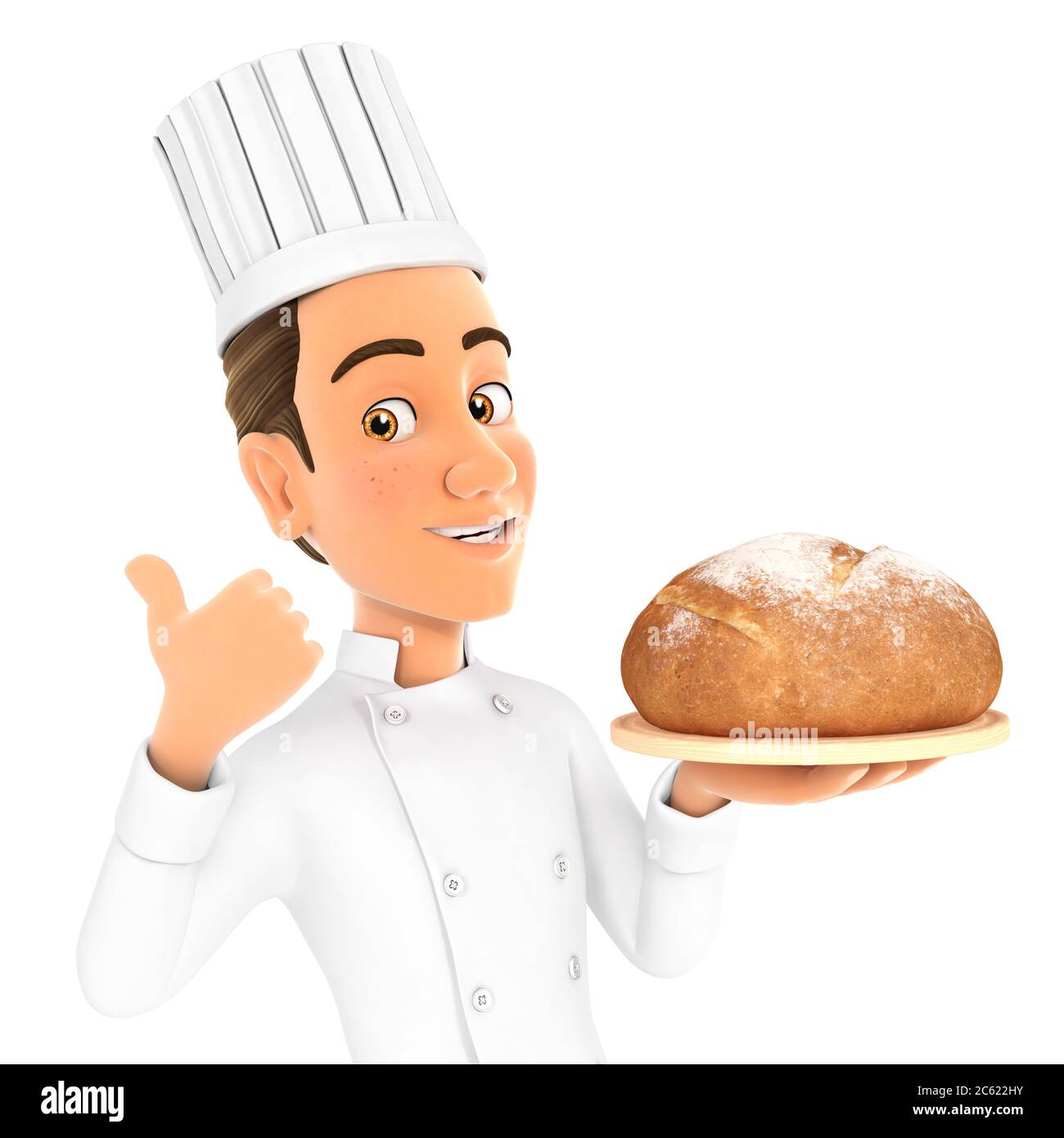 Baker pastry chef cartoon character hi-res stock photography and images -  Alamy
