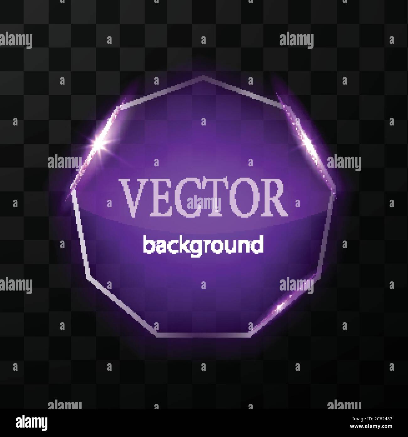 Glass vector button plane. Easy editable background Stock Vector