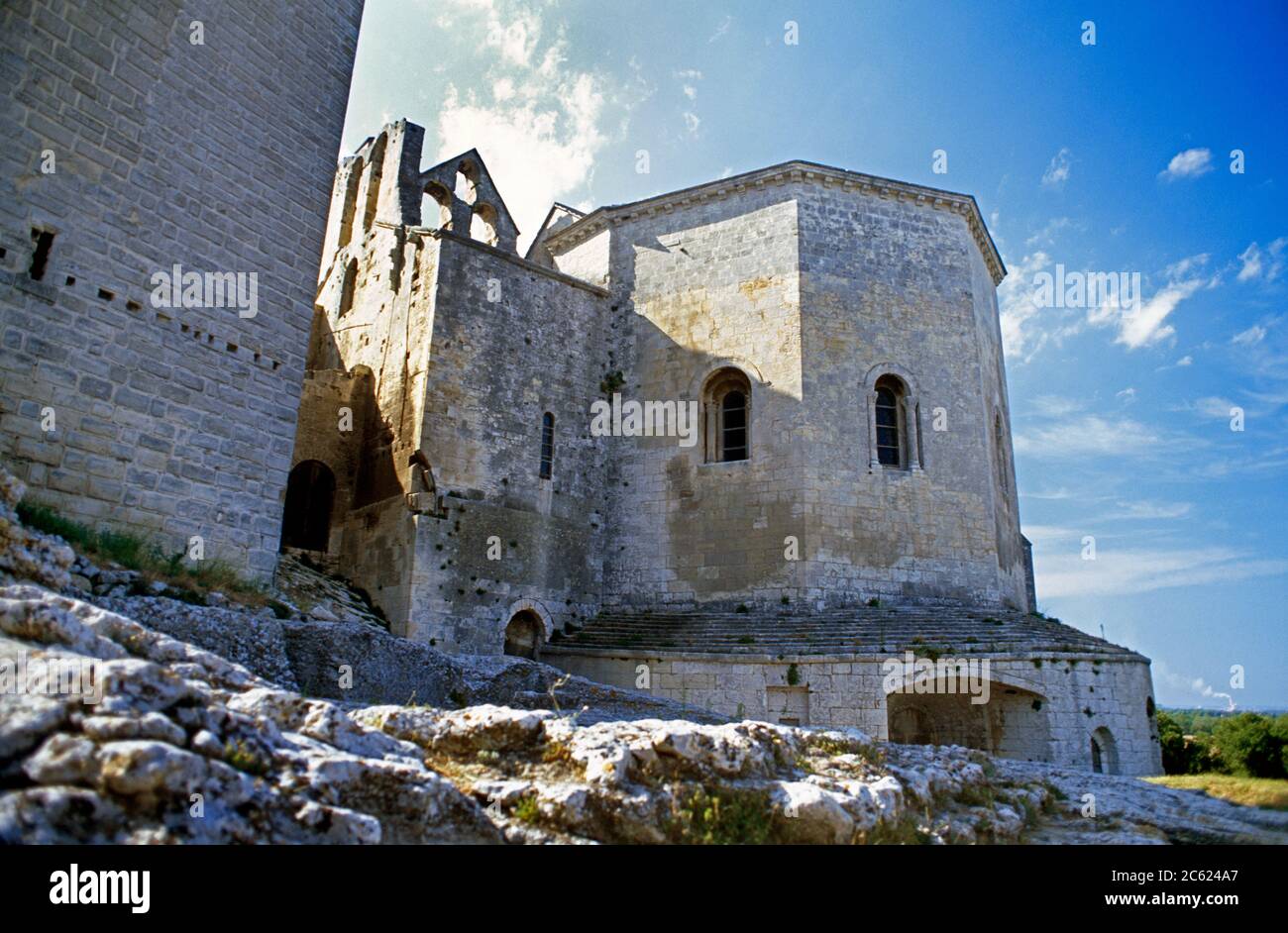 Abbaye De Montmajour Provence France Benedictine Monastery Stock Photo