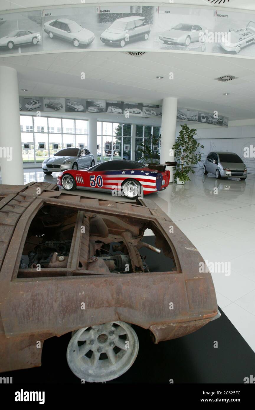 ItalDesign 35th Anniversary drive to Villa D' Este Lake Como Italy 2003 Stock Photo