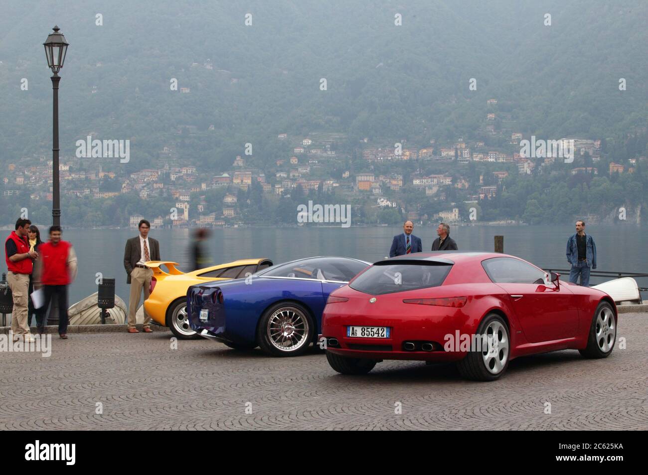 ItalDesign 35th Anniversary drive to Villa D' Este Lake Como Italy 2003 Stock Photo