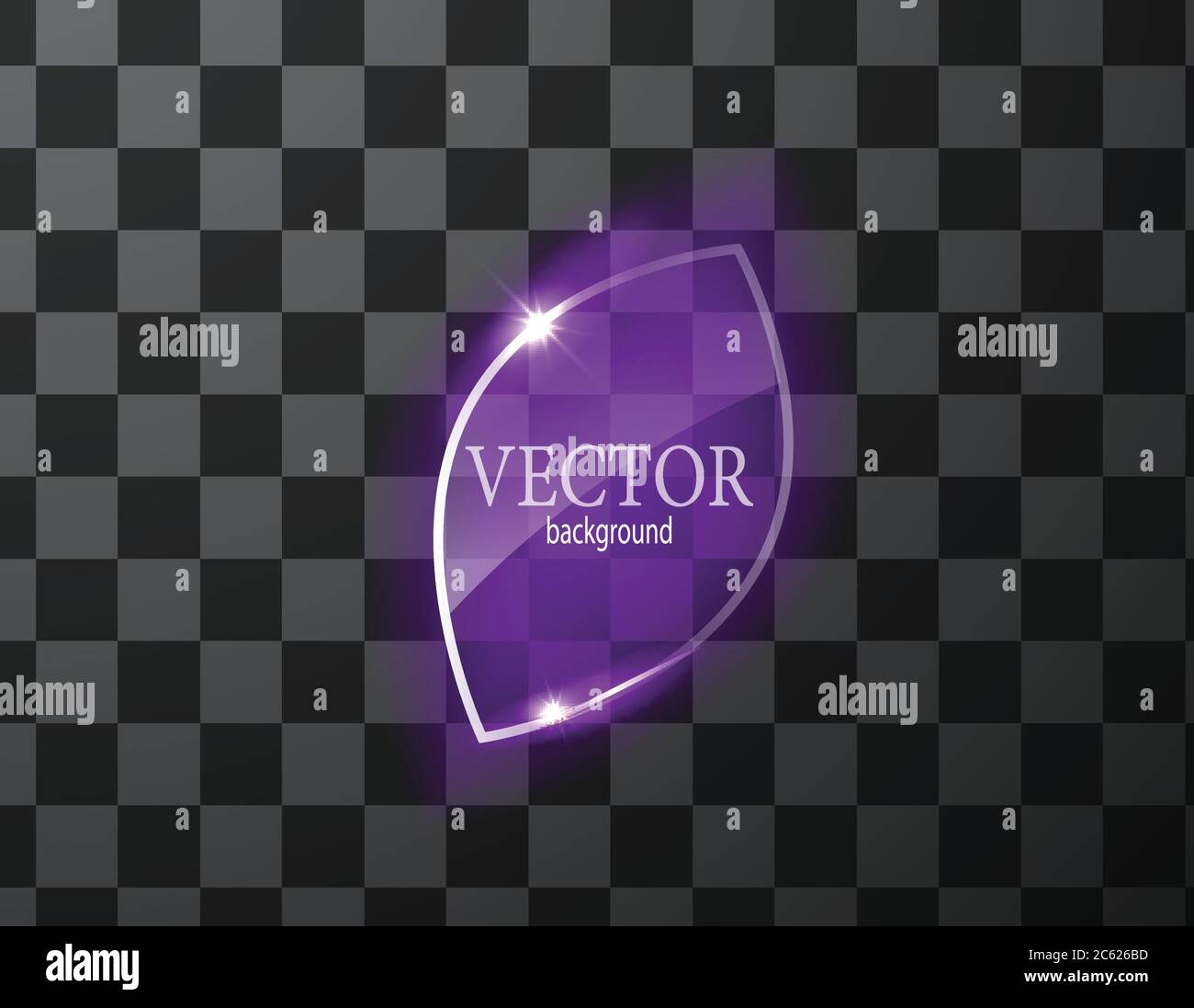 Glass vector button plane. Easy editable background Stock Vector