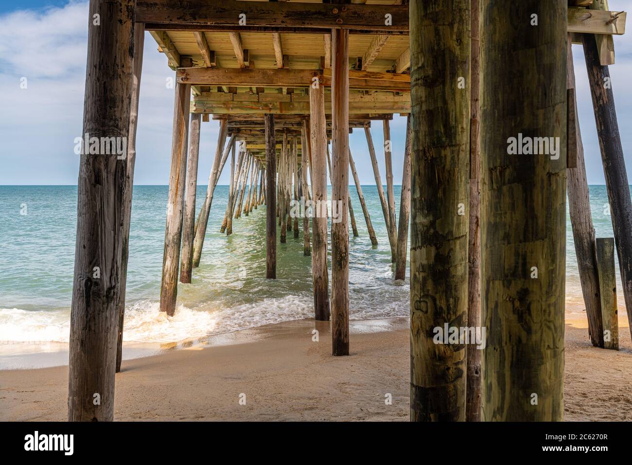 View from beneath the Avalon Fishing Pier in Kill Devil Hills Outer