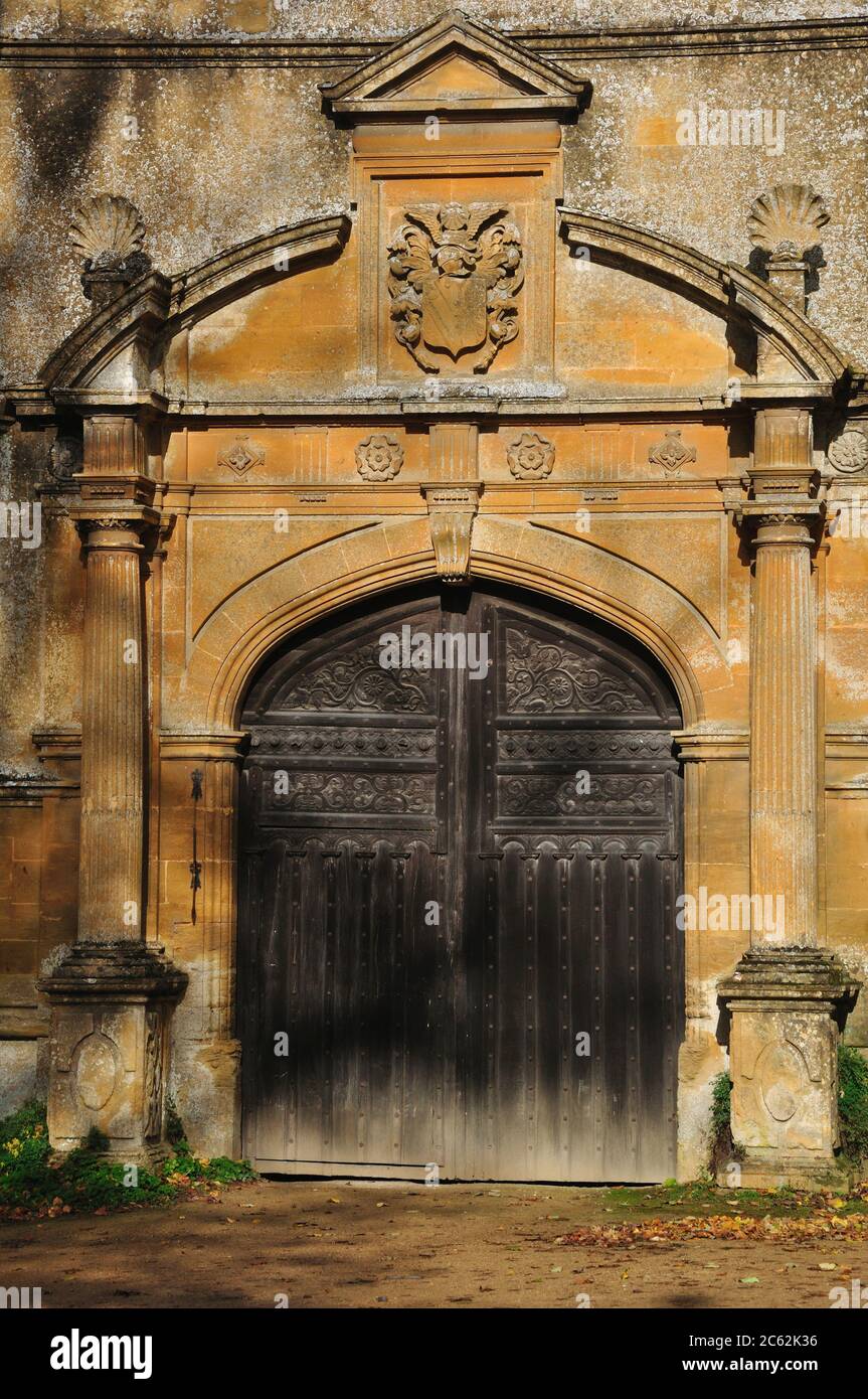Gatehouse Of Stanway House Stanway Gloucestershire Uk Stock Photo