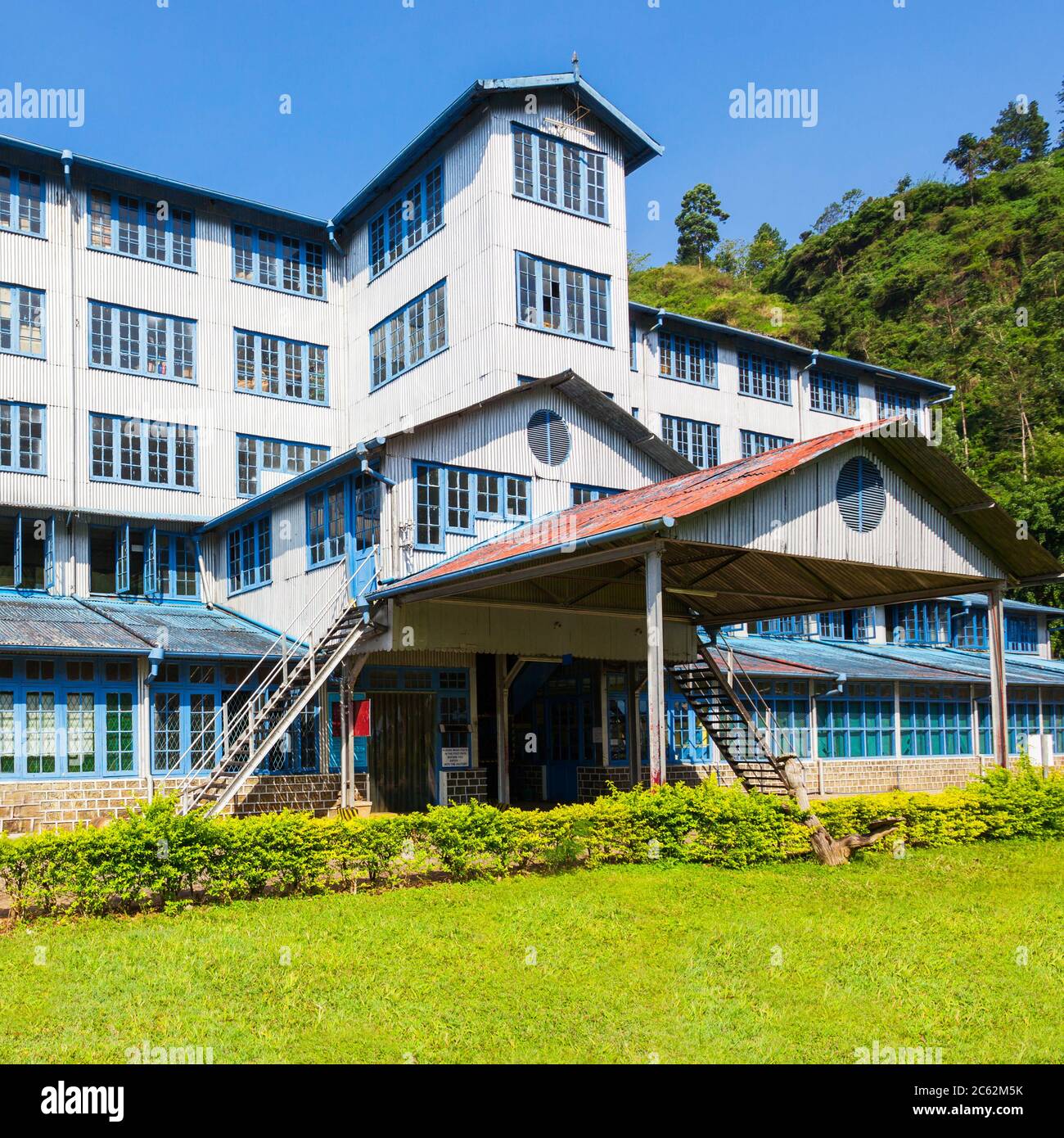 Tea factory in Nuwara Eliya, Sri Lanka. Nuwara Eliya is the most ...