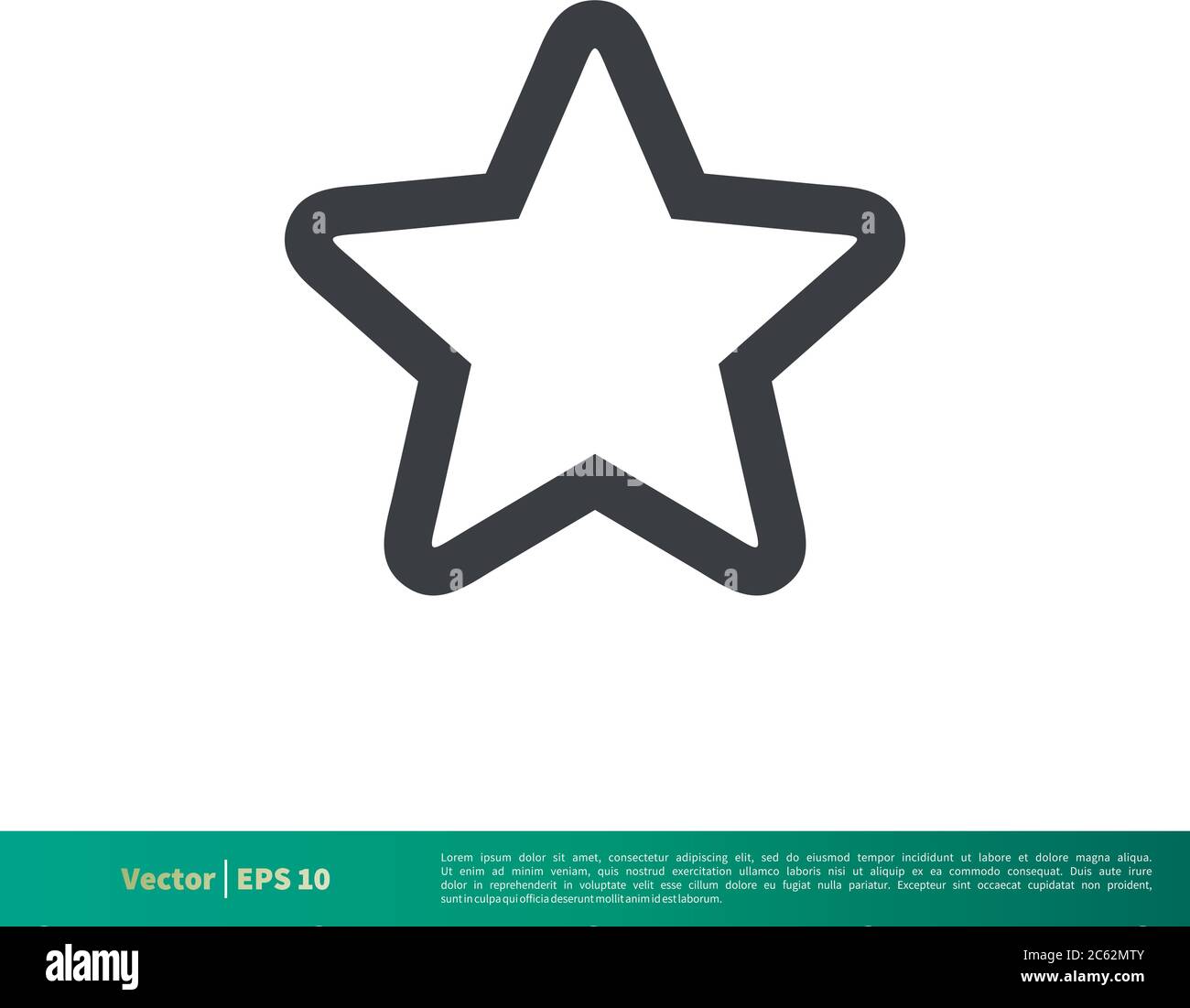 Simple Star Shape Icon Vector Logo Template Illustration Design ...