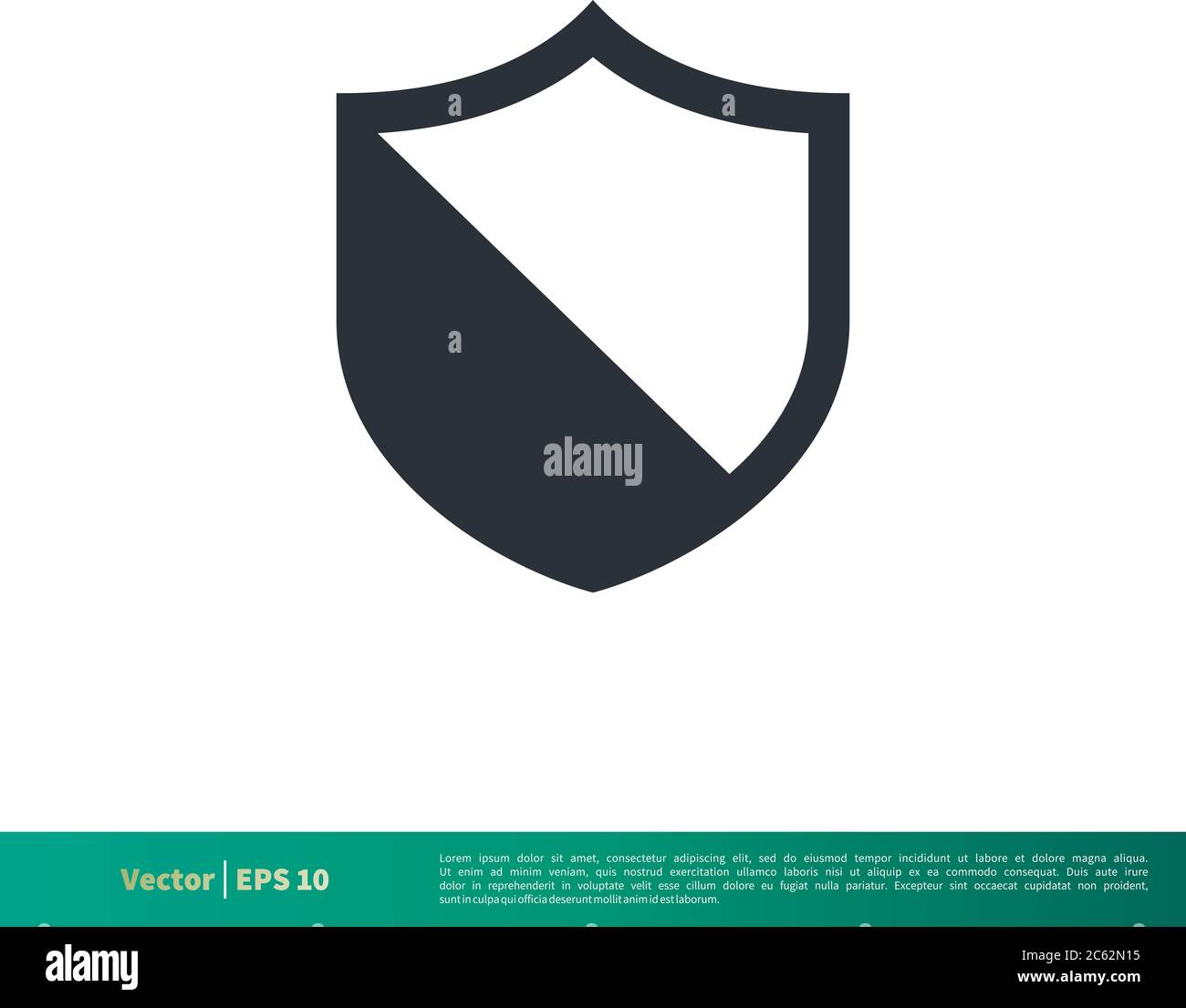 Simple Shape Shield Icon Vector Logo Template Illustration Design ...
