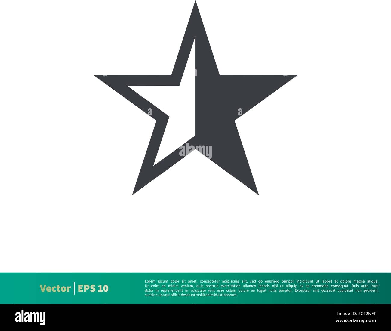 Simple Star Shape Icon Vector Logo Template Illustration Design. Editable Vector EPS 10. Stock Vector