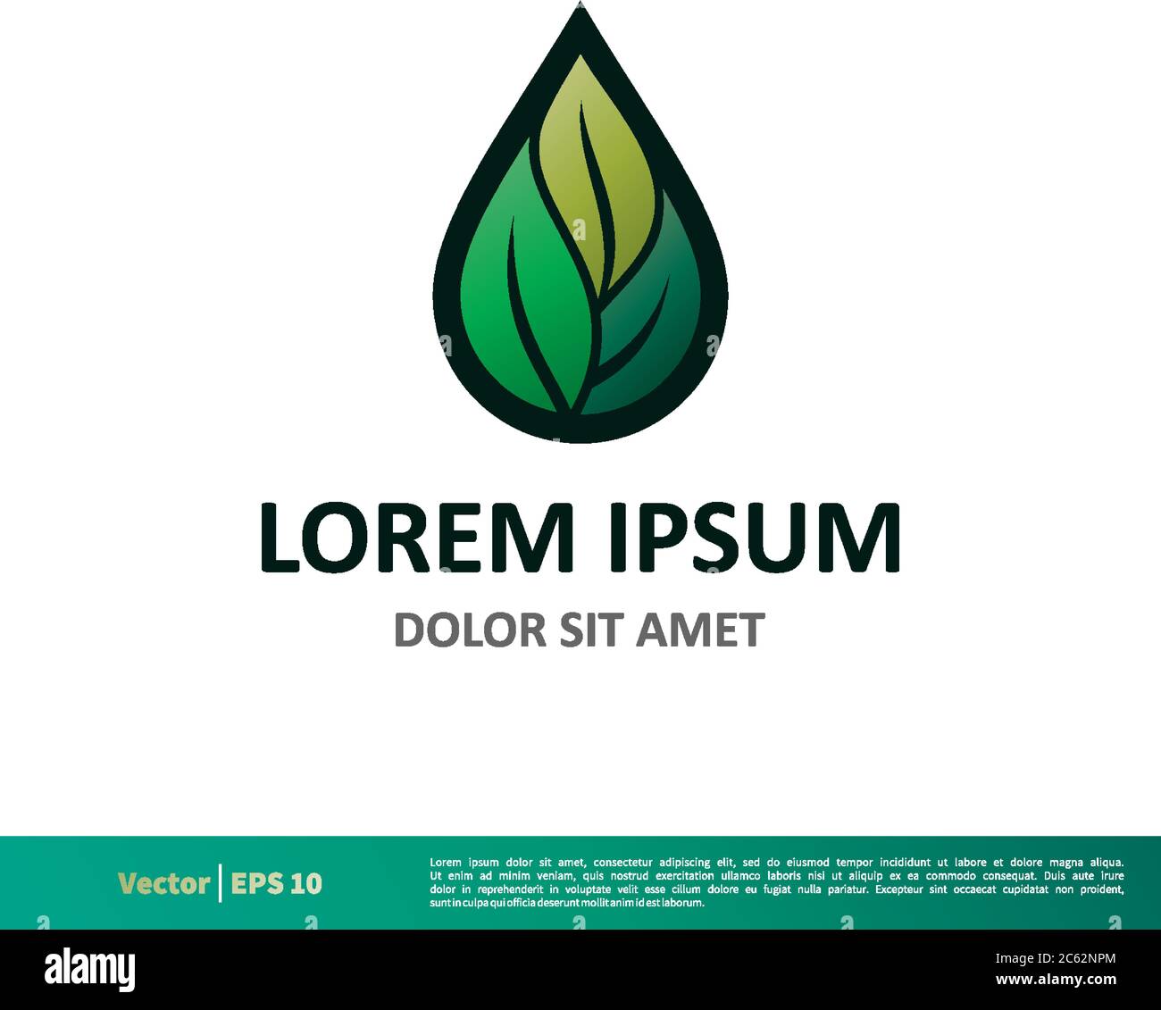 Green Leaf Icon Vector Logo Template Illustration Design. Editable Vector EPS 10. Stock Vector