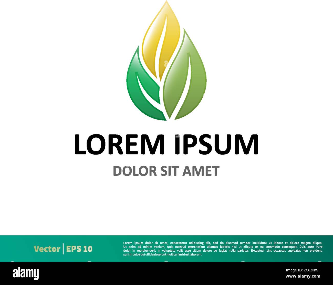 Green Leaf Icon Vector Logo Template Illustration Design. Editable Vector EPS 10. Stock Vector