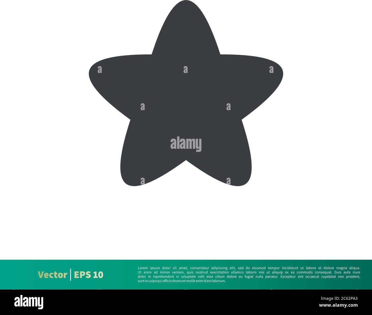 Simple Star Shape Icon Vector Logo Template Illustration Design. Editable Vector EPS 10. Stock Vector