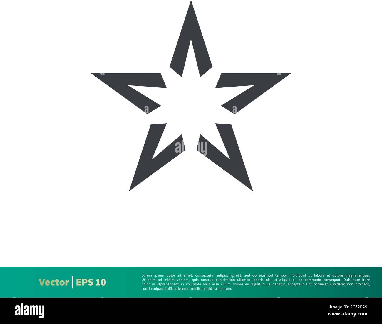 Simple Star Shape Icon Vector Logo Template Illustration Design. Editable Vector EPS 10. Stock Vector