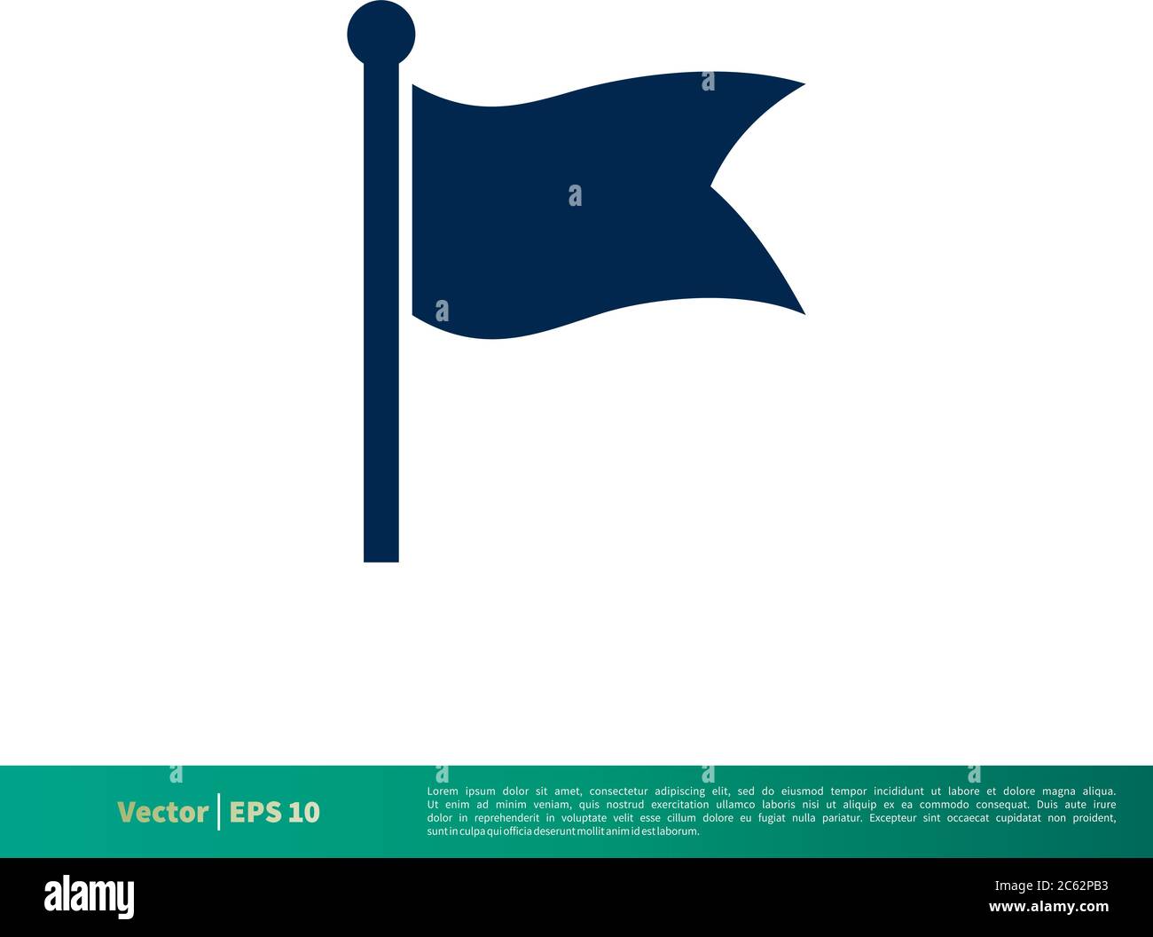 Flag Icon Vector Logo Template. Editable Vector EPS 10 Stock Vector ...
