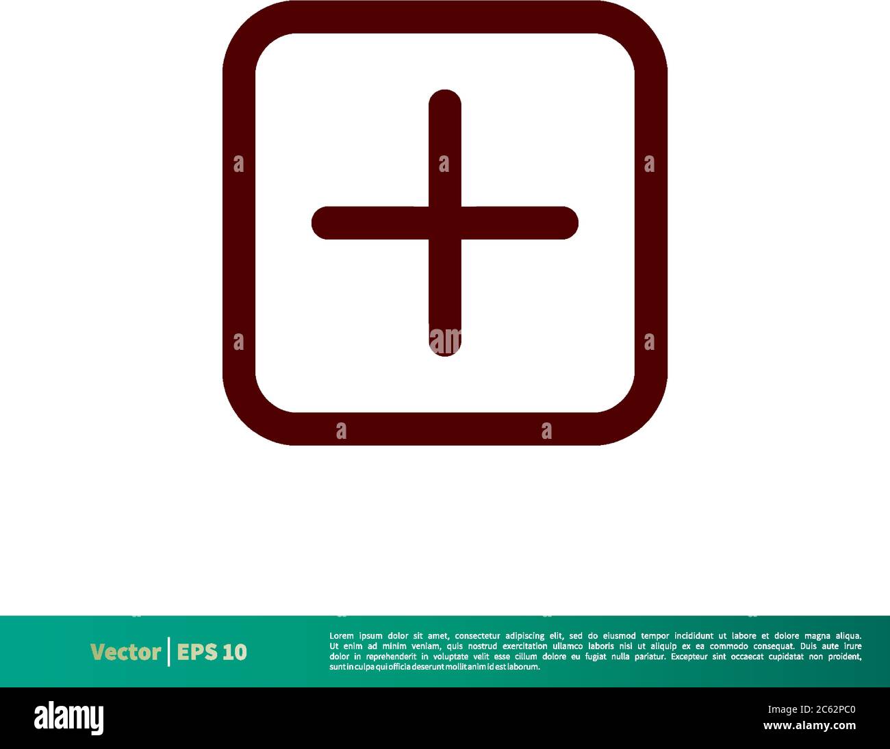 Plus Icon Vector Logo Template Illustration Design. Editable Vector EPS 10. Stock Vector