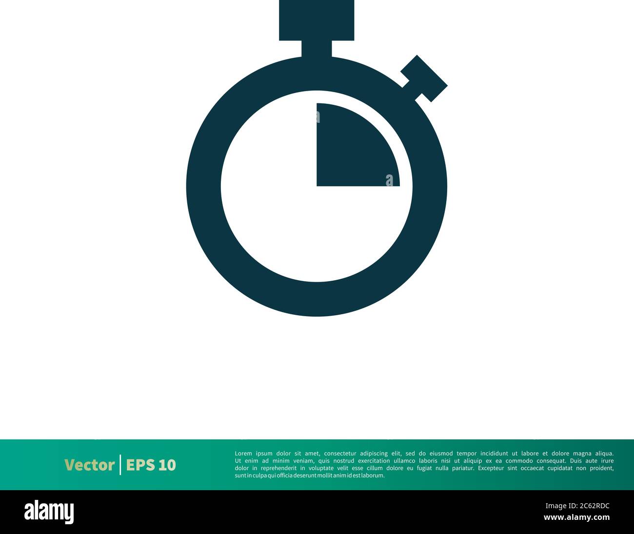 Stopwatch Icon Vector Logo Template Illustration Design. Editable Vector EPS 10. Stock Vector
