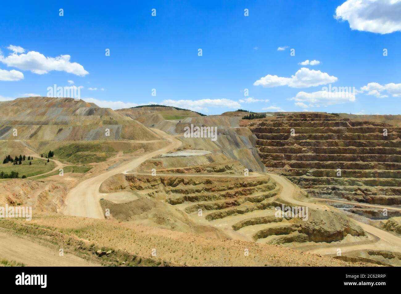 Active Gold Mine Near Cripple Creek, CO USA Stock Photo