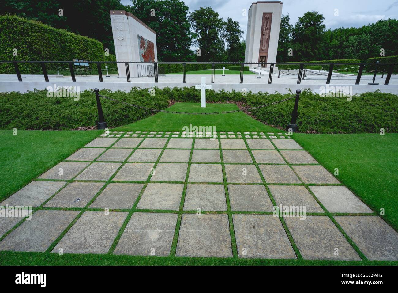 American War Cemetery Luxembourg June 28 2020 Stock Photo