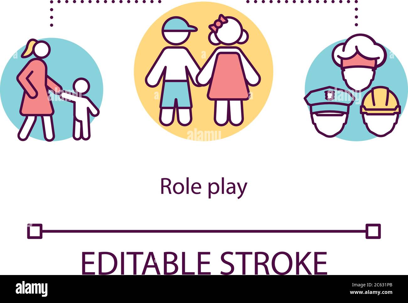 Role play concept icon Stock Vector Image & Art Alamy