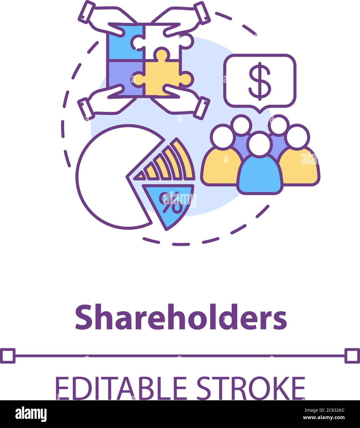 Shareholders concept icon Stock Vector Image & Art Alamy