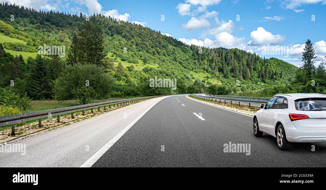 Mesmerizing An Automobile Moves On A Level Horizontal Road Image in HD Mesmerizing An Automobile Moves On A Level Horizontal Road Image in HD