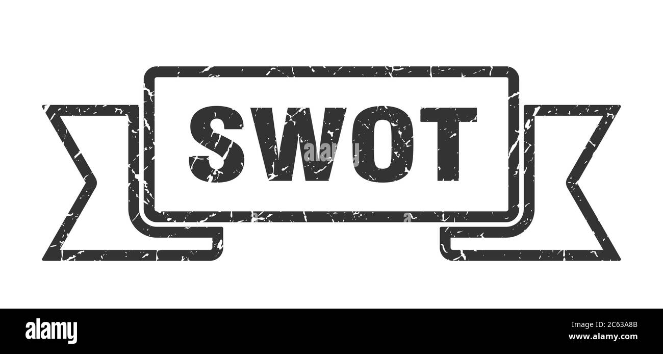 swot ribbon. swot grunge band sign. swot banner Stock Vector Image ...
