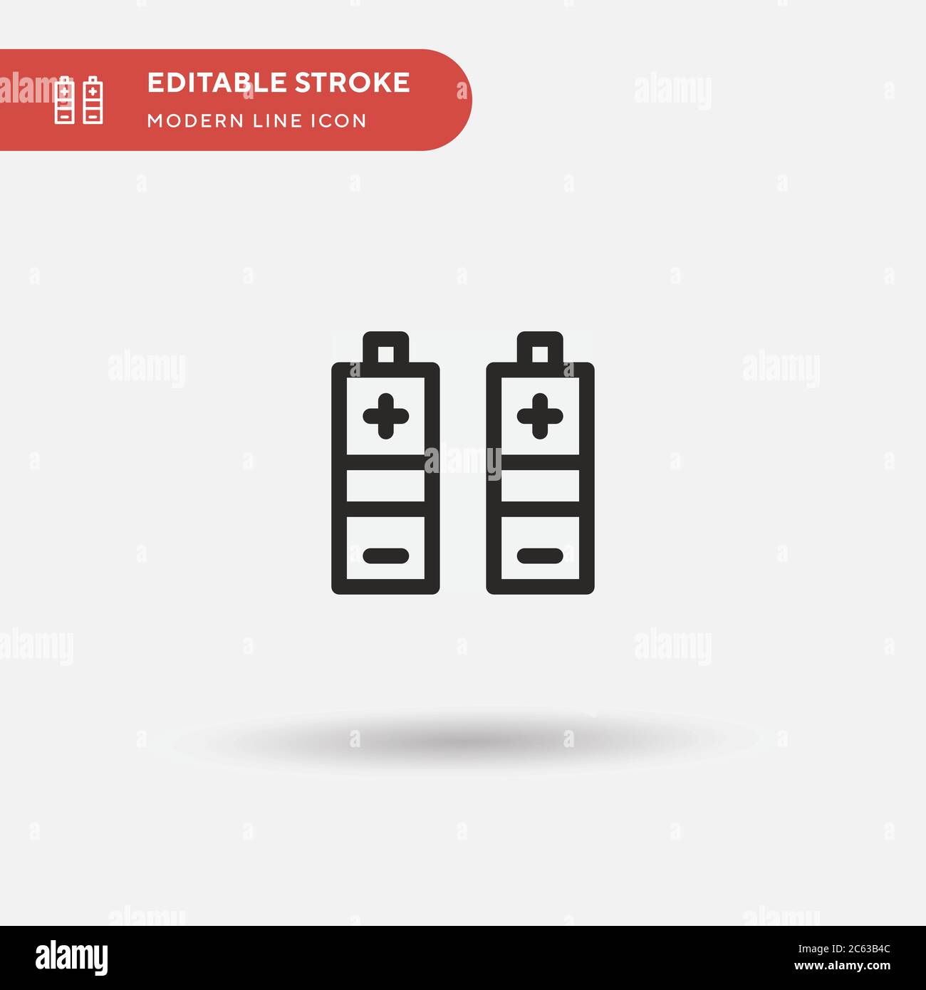 Battery Simple vector icon. Illustration symbol design template for web ...