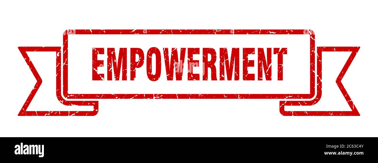 empowerment ribbon. empowerment grunge band sign. empowerment banner ...