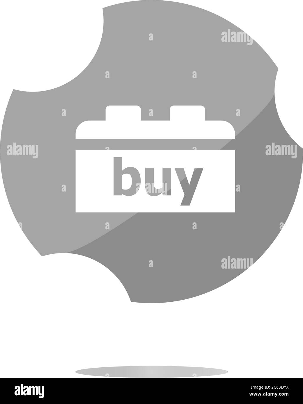 Sale concept shopping bag design over on a white background Stock Photo