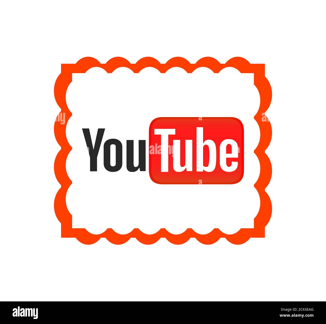 YouTube logo. YouTube is a videosharing website headquartered in San