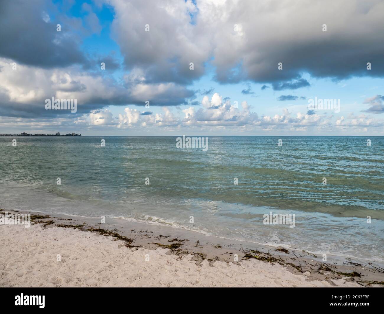 Gulf of Mexico Lido Beach on Lido Key In Sarasota Florida in the United States Stock Photo