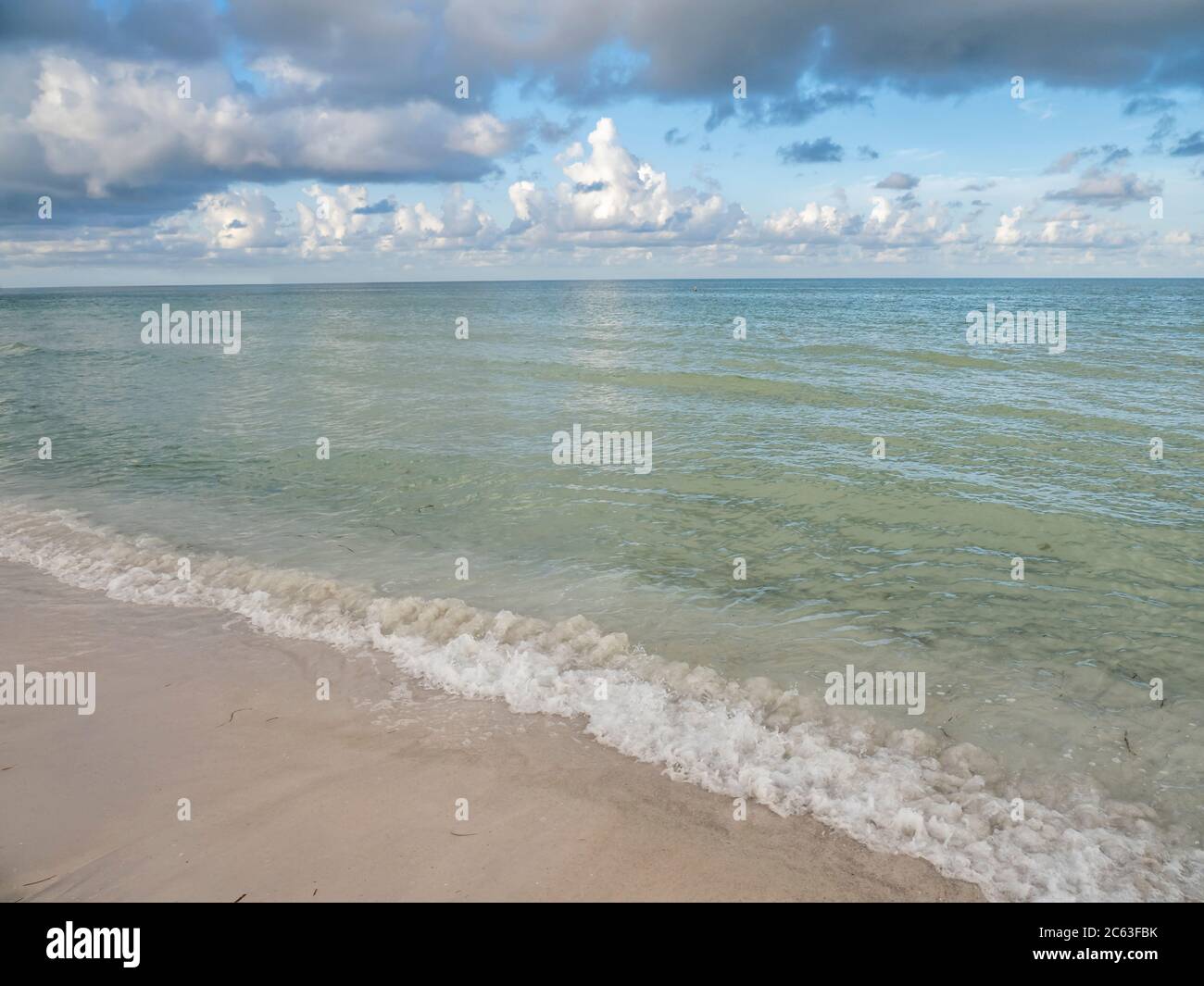Gulf of Mexico Lido Beach on Lido Key In Sarasota Florida in the United States Stock Photo