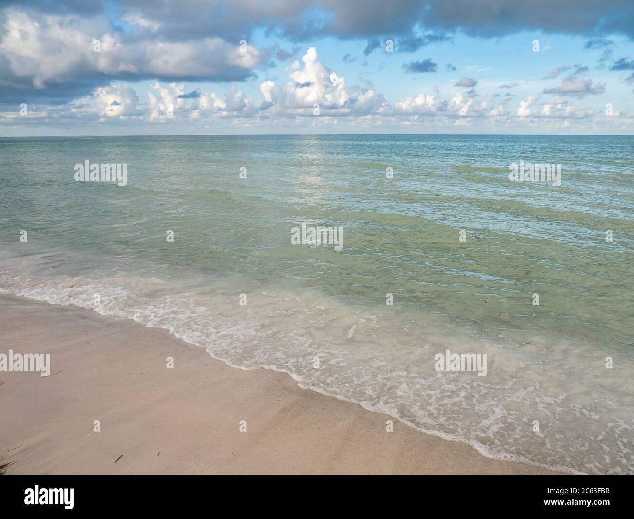 Gulf of Mexico Lido Beach on Lido Key In Sarasota Florida in the United States Stock Photo