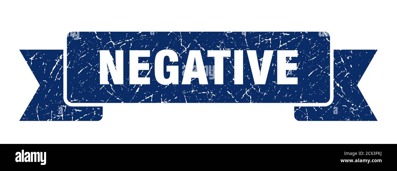 Negativity Ribbon Negative band Stock Vector Images - Alamy