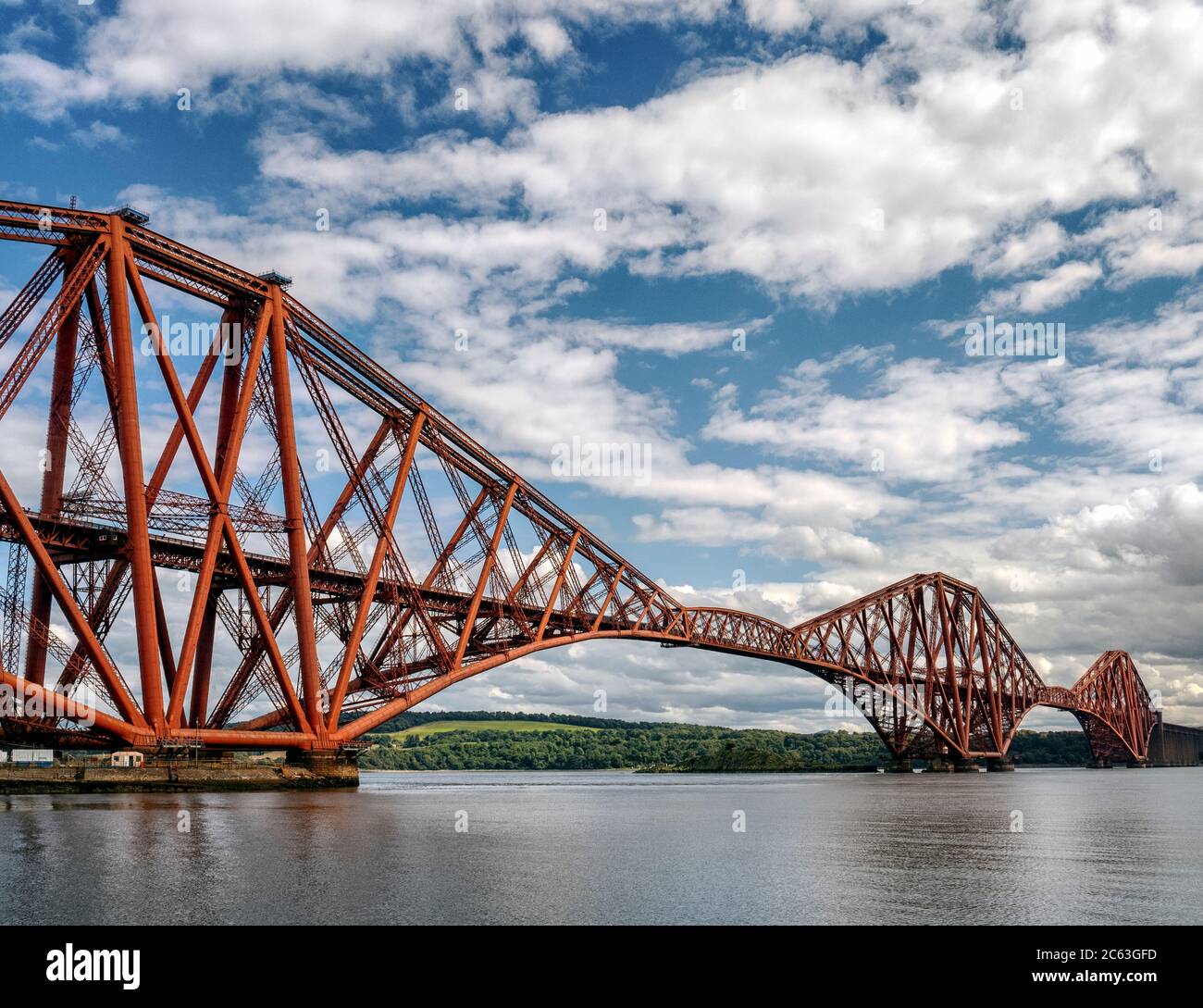 The Forth Bridge from North Queensferry, Fife, Scotland, United Kingdom. Stock Photo