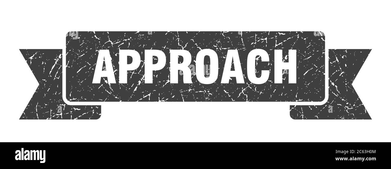 approach ribbon. approach grunge band sign. approach banner Stock ...