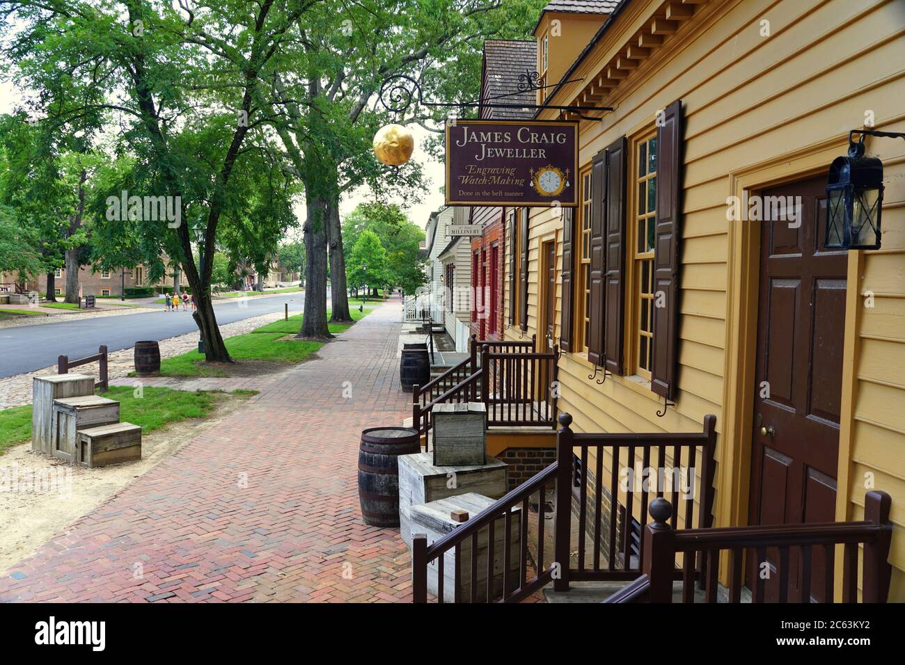 Williamsburg, Virginia, U.S.A June 30, 2020 The view of the street