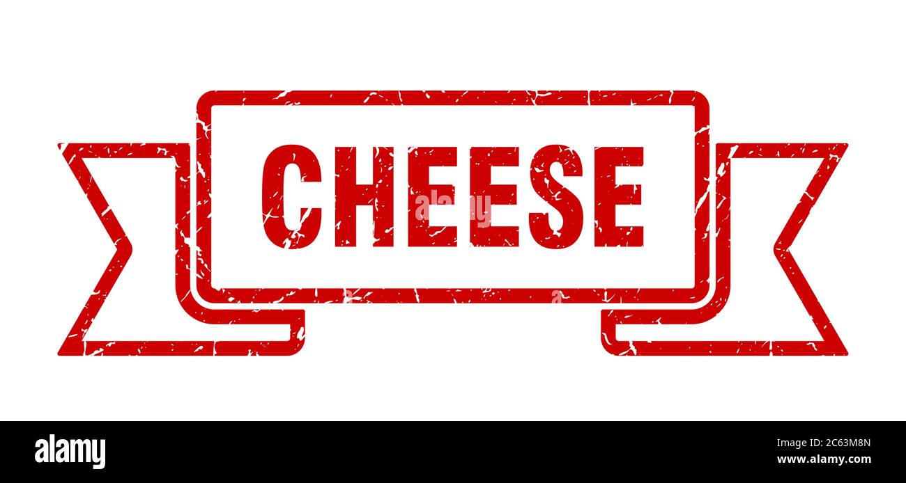 cheese ribbon. cheese grunge band sign. cheese banner Stock Vector ...