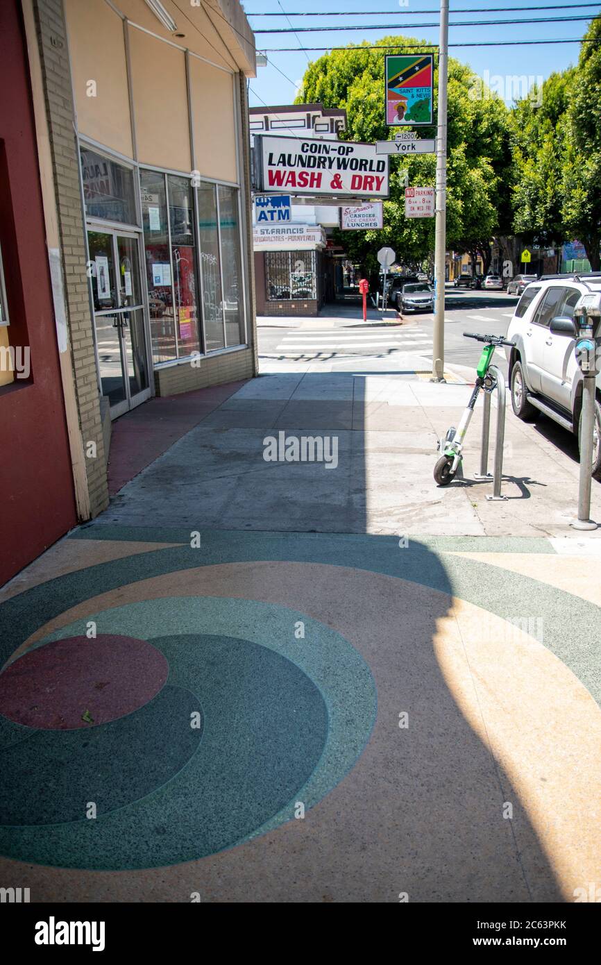 The Mission District in San Francisco is a colorful, artistic place