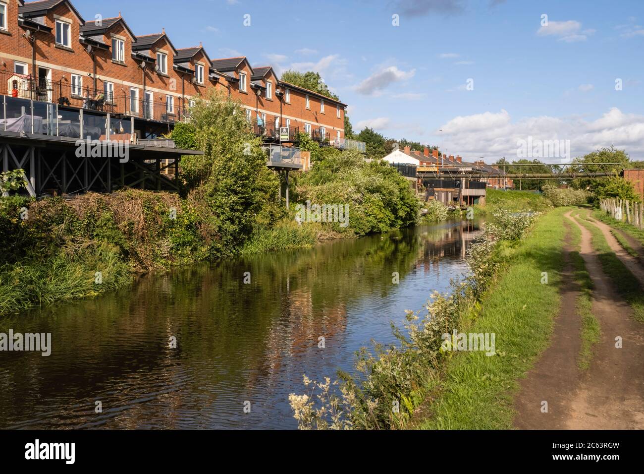 06.07.2020 Gathurst, Wigan, Greater Manchester, UK The Leeds to Liverpool canal between Gathurst